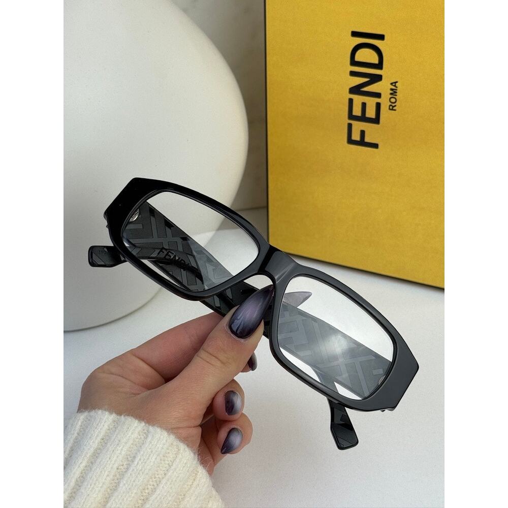 NEW Fendi FE50115I Black Eyeglasses Frames - Picture 7 of 8